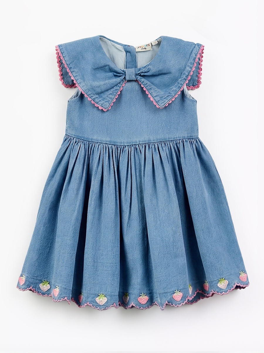 Collared Sleeveless A-Line Dress with Headband