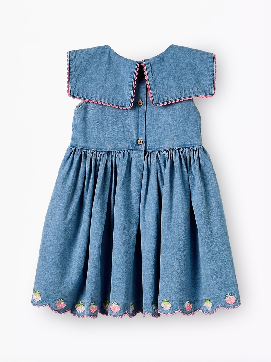 Collared Sleeveless A-Line Dress with Headband