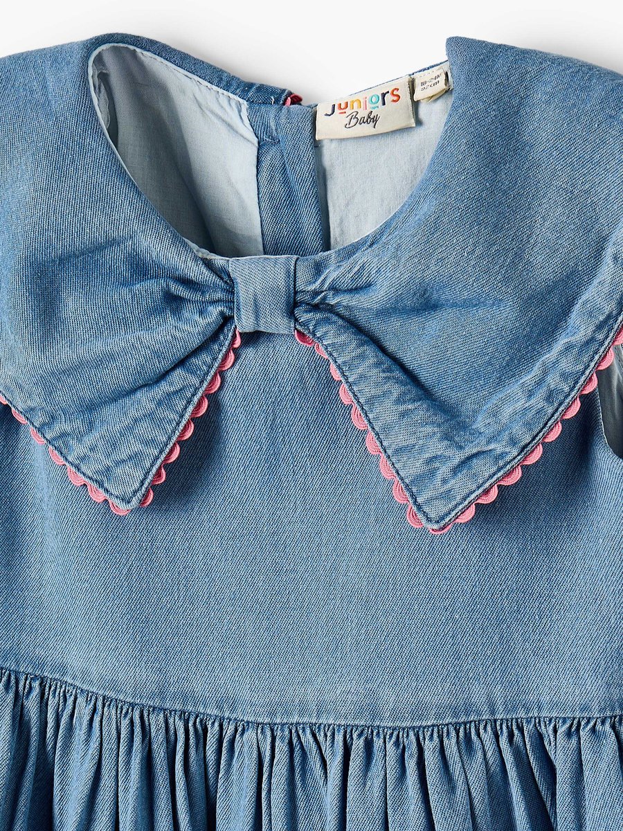 Collared Sleeveless A-Line Dress with Headband