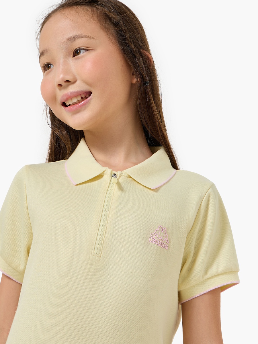 Collared Short Sleeve Dress with Pleats
