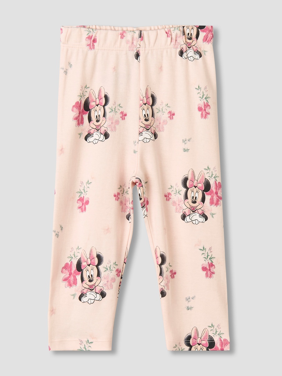 Cotton Collared Long Sleeves Pyjama Set with Minnie Mouse Print