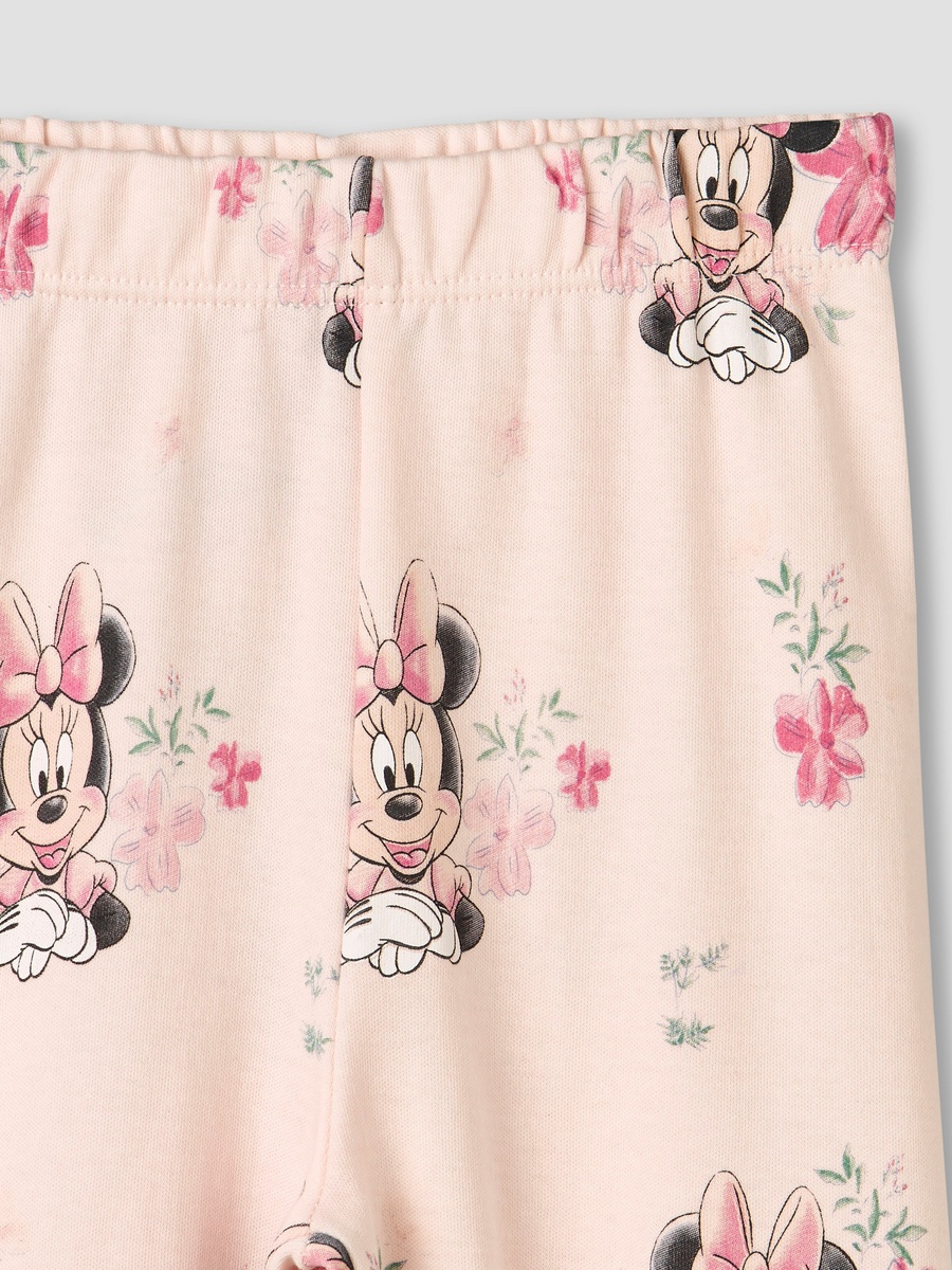 Cotton Collared Long Sleeves Pyjama Set with Minnie Mouse Print
