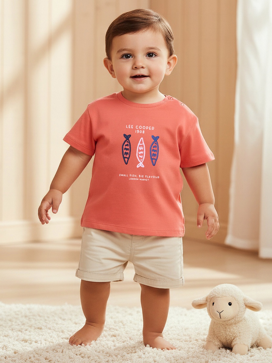 Crew Neck Short Sleeves T-Shirt with Print