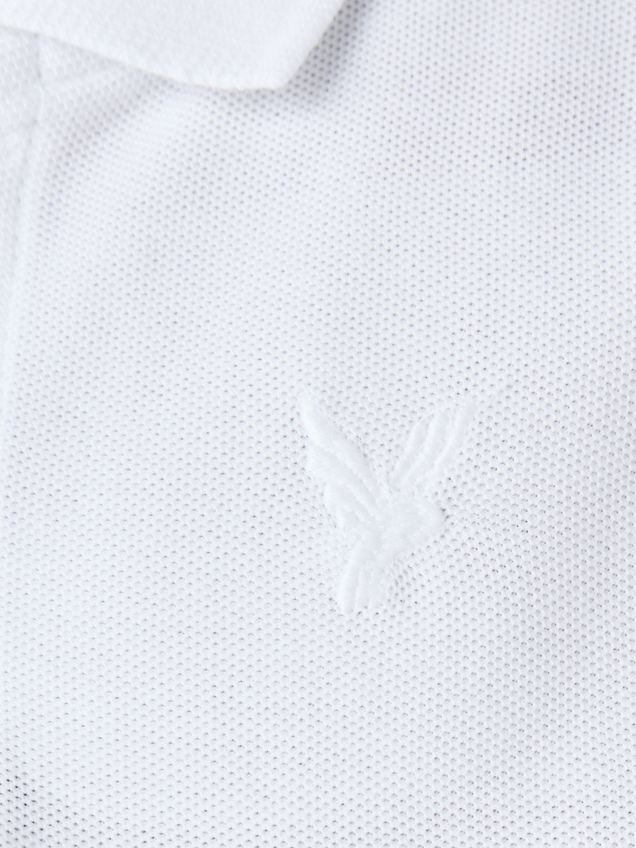 Collared Short Sleeve Polo T-Shirt with Embroidery