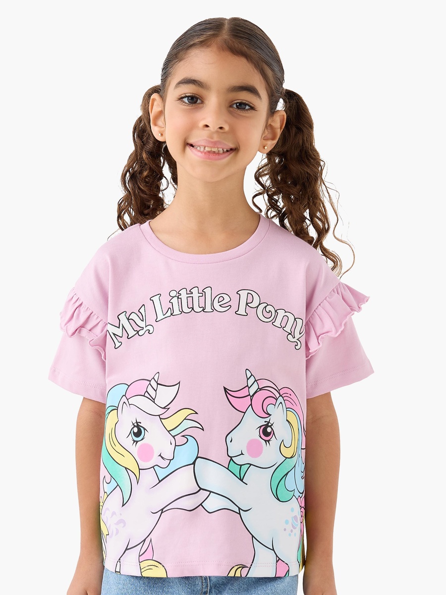 Pack of 2 Round Neck Short Sleeves T-Shirt with My Little Pony Print