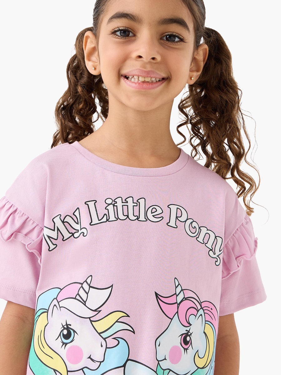 Pack of 2 Round Neck Short Sleeves T-Shirt with My Little Pony Print