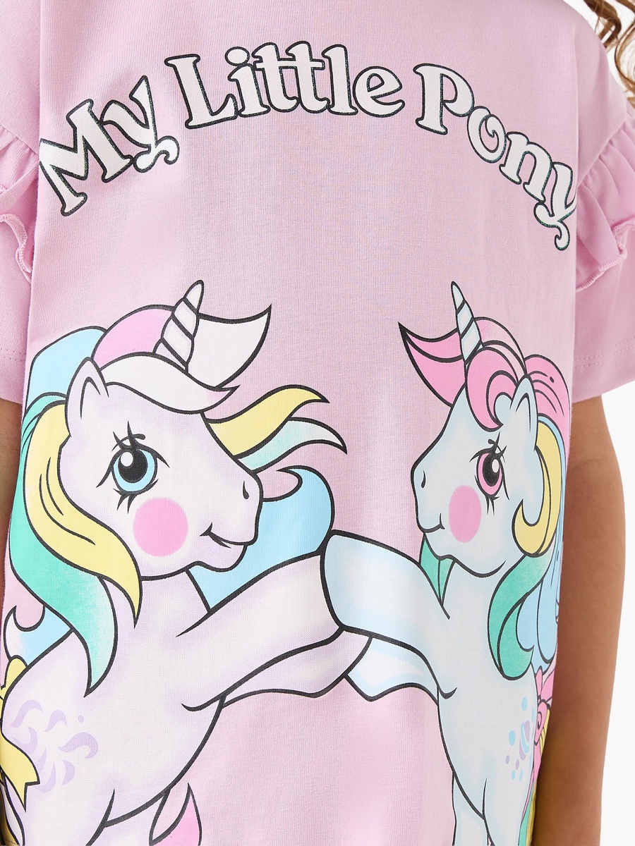 Pack of 2 Round Neck Short Sleeves T-Shirt with My Little Pony Print