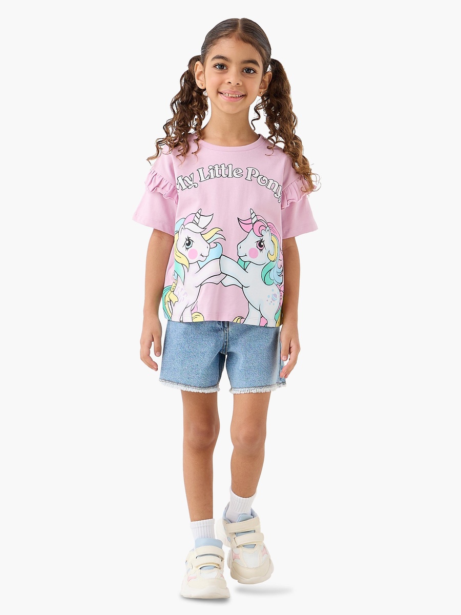 Pack of 2 Round Neck Short Sleeves T-Shirt with My Little Pony Print
