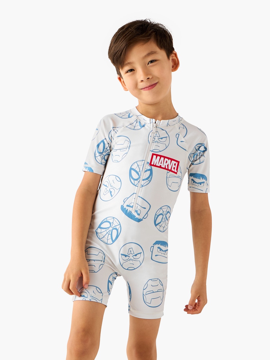 Boys Raglan Sleeve Swimsuit