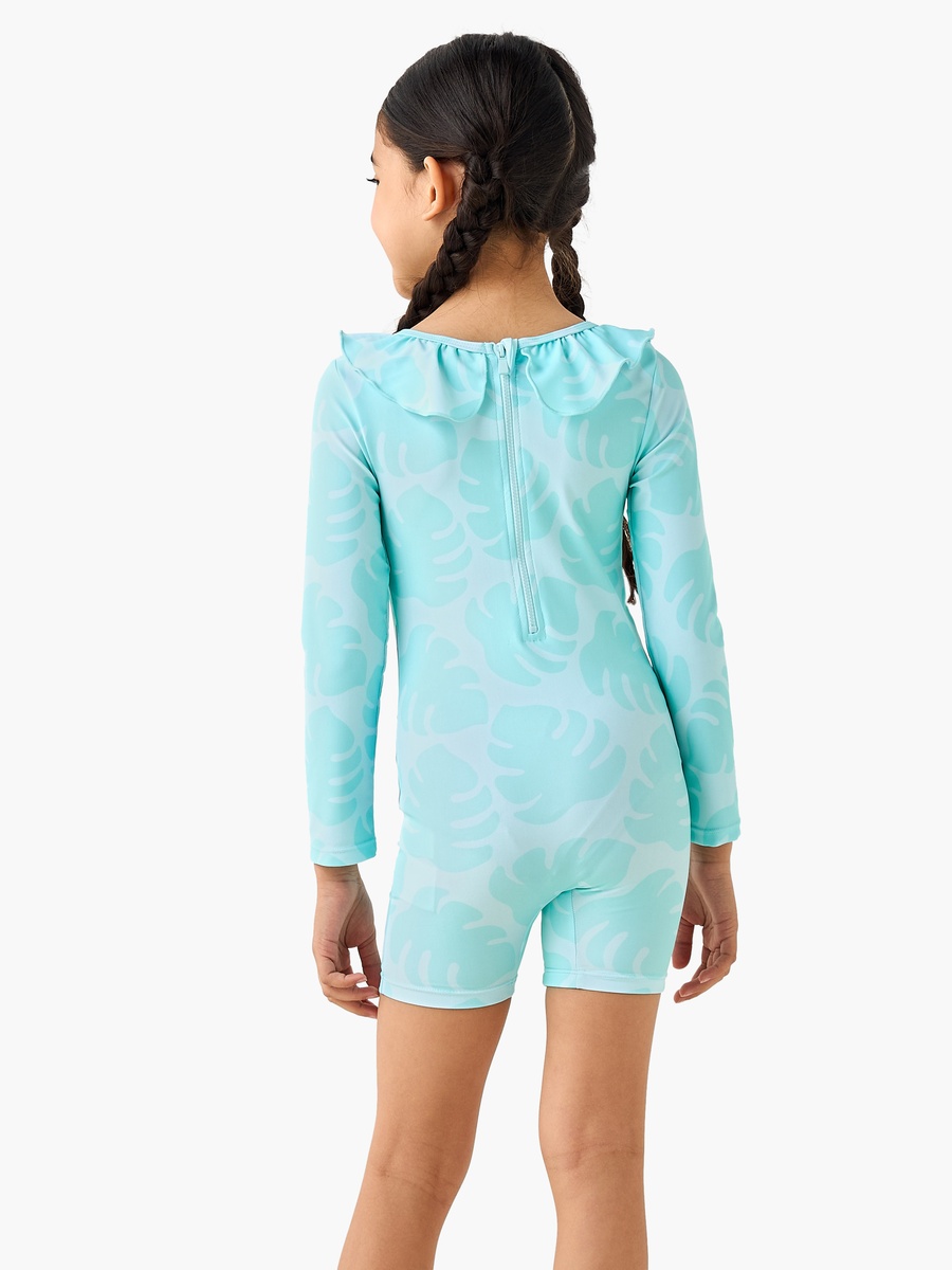 Girls Stitch and Angel Print Swimsuit