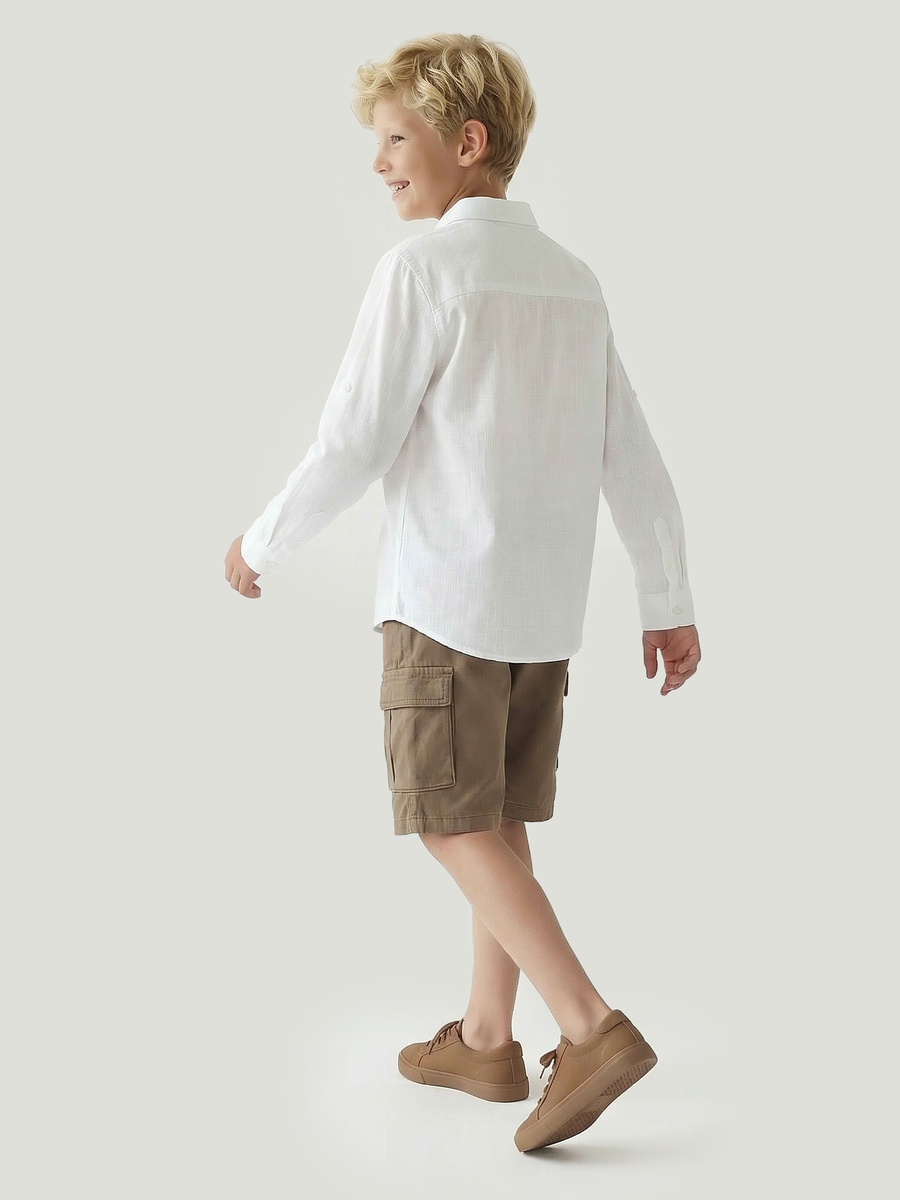 Long Sleeves Shirt with Chest Pocket