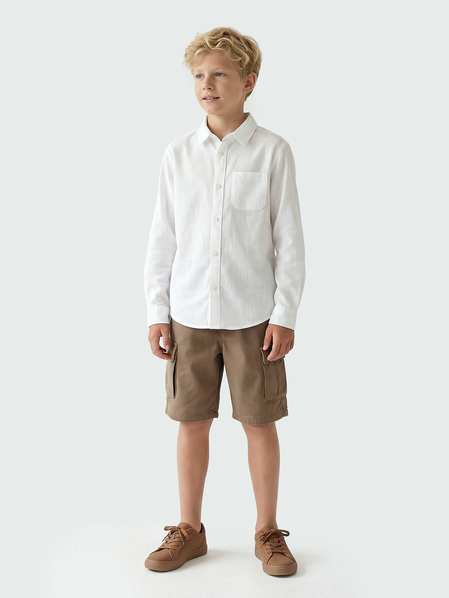 Long Sleeves Shirt with Chest Pocket