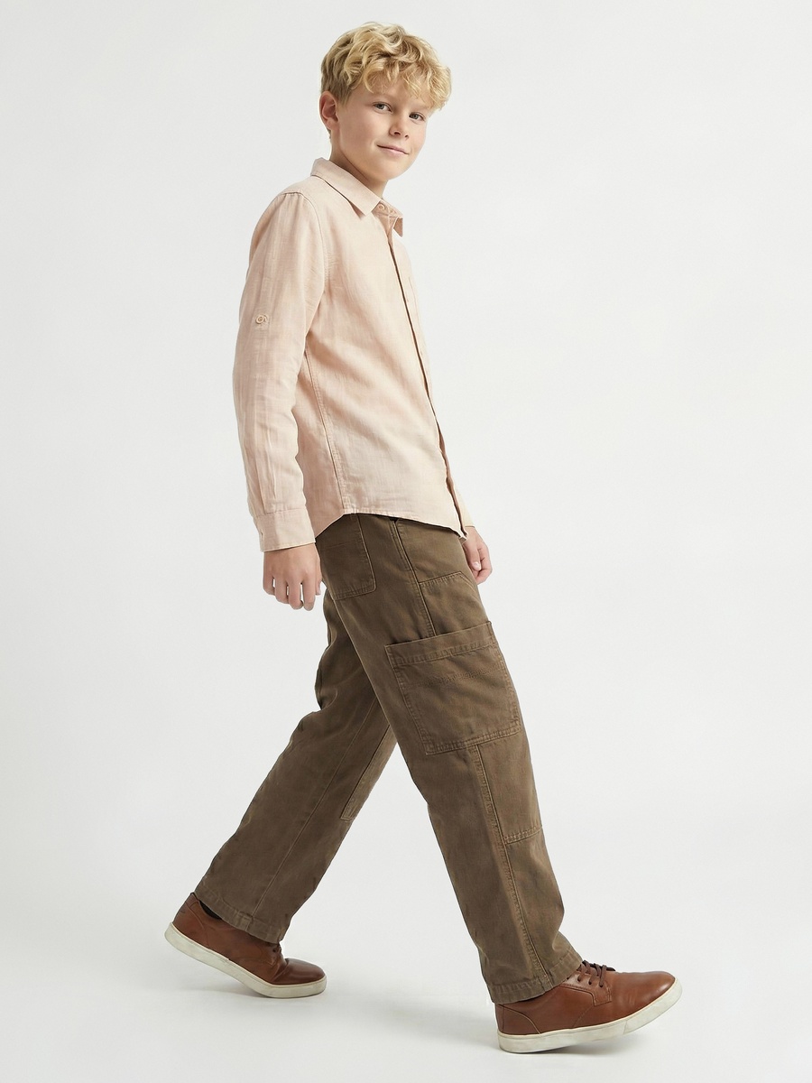 Long Sleeve Shirt with Solid Design