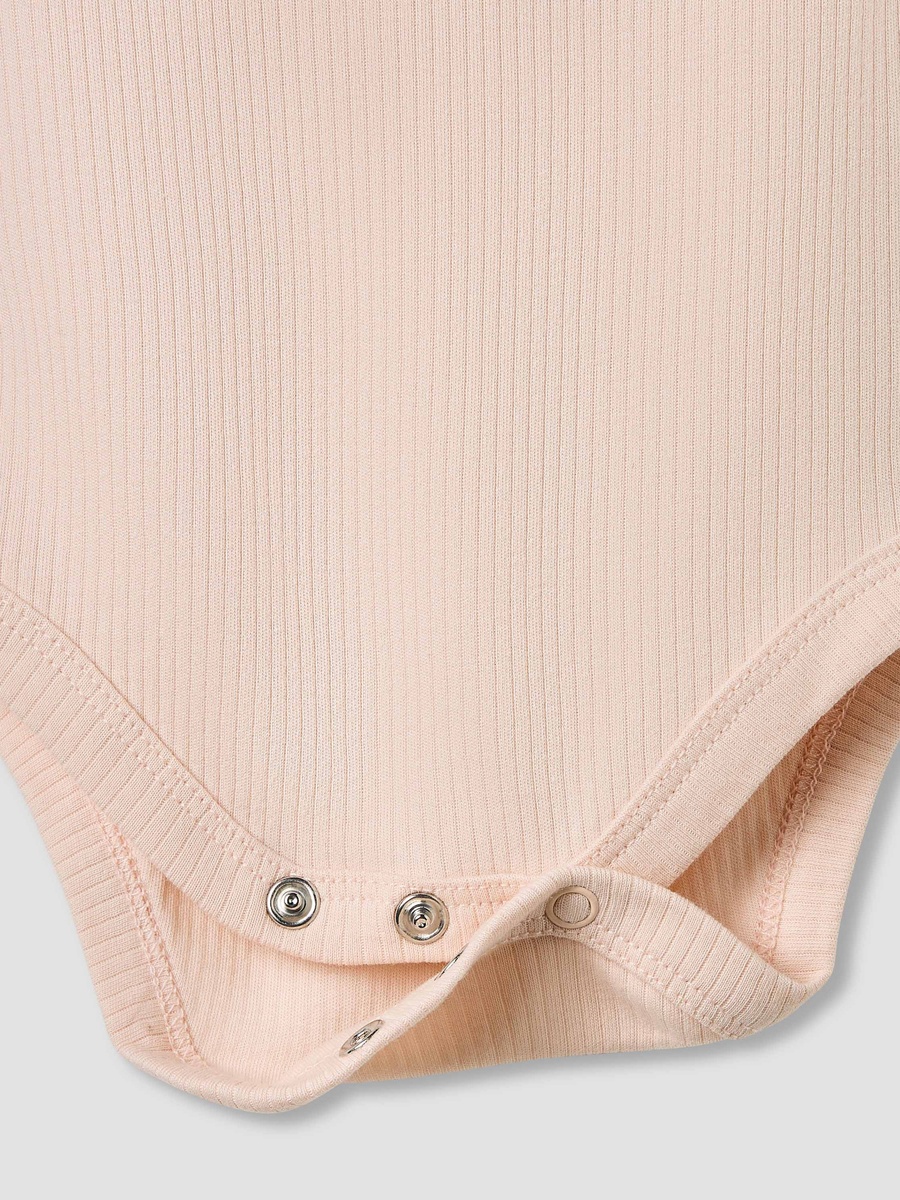 Short Sleeves Bodysuit with Snap Button Closure - Set of 2