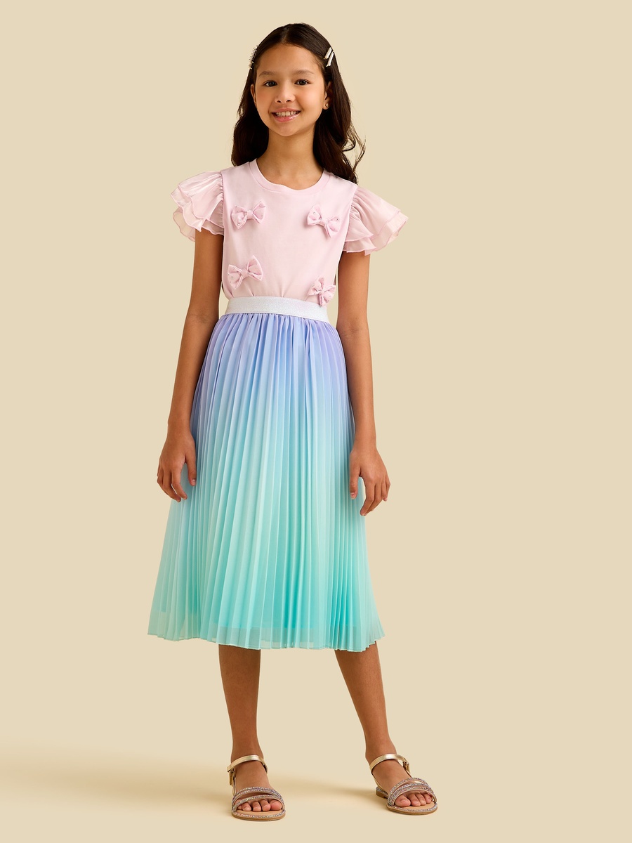 Midi Skirt with Pleats