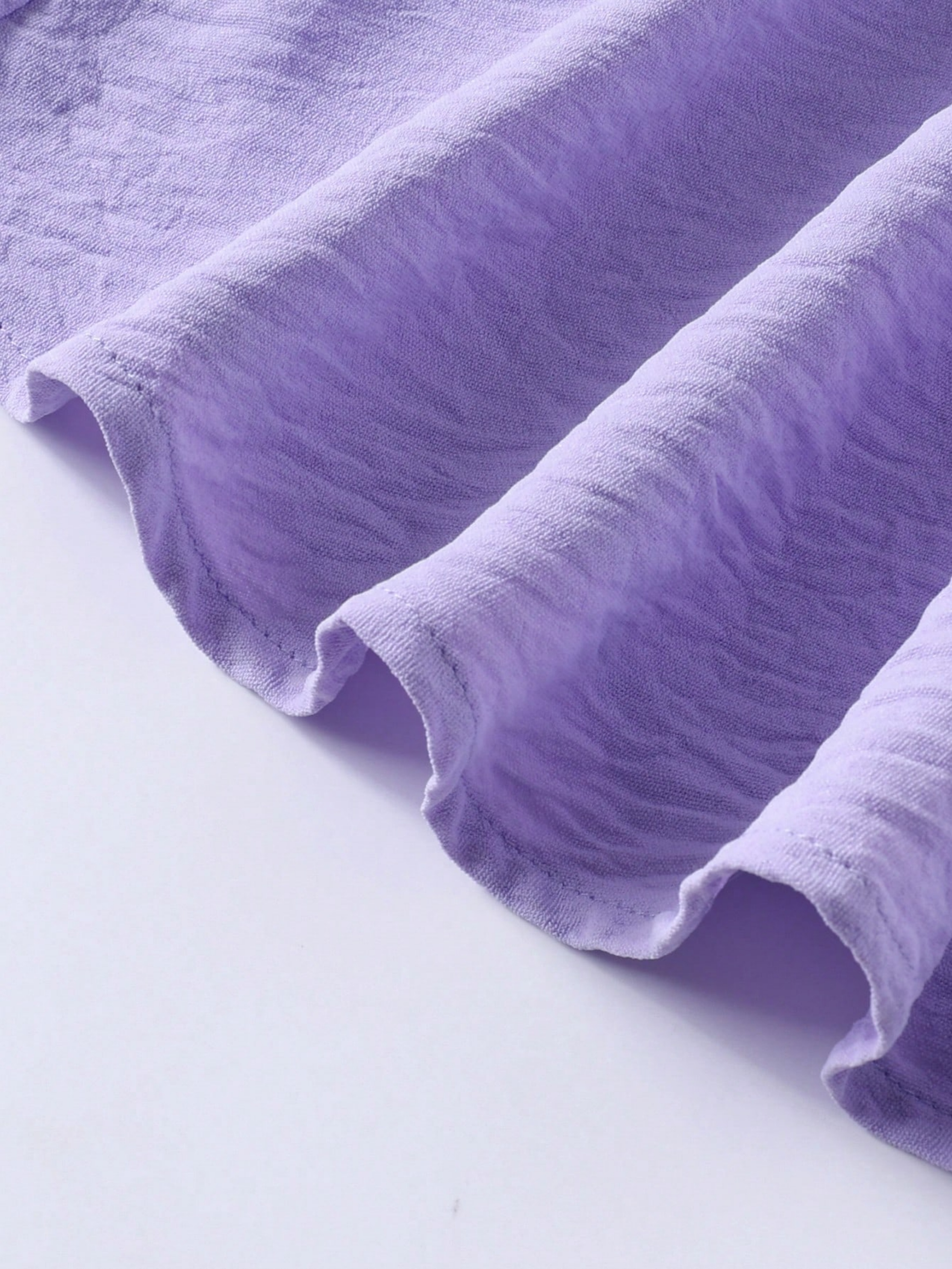 Girls Purple Ruffled Detail Dress