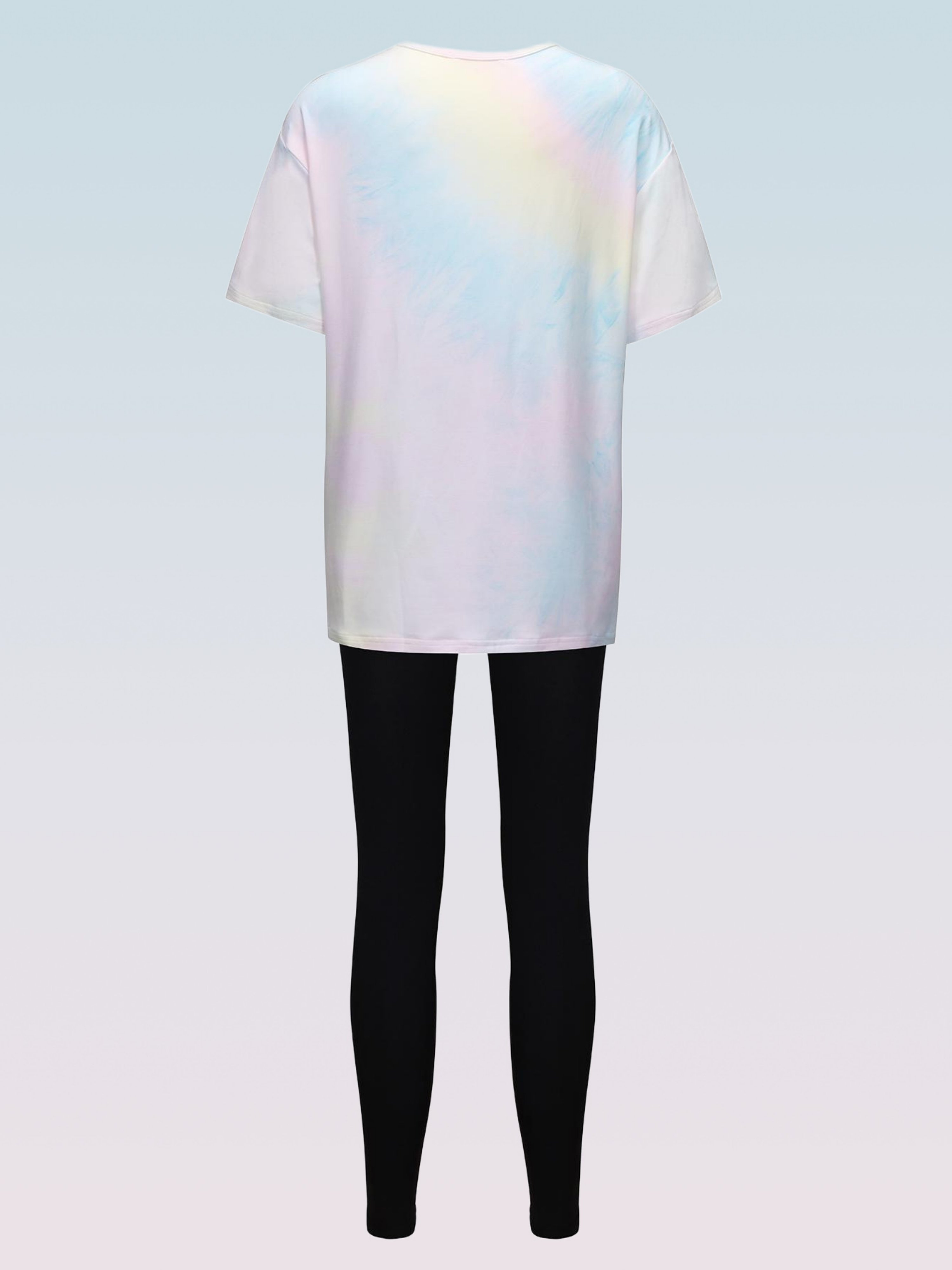 Teen Girls Tie-Dye T-Shirt and Leggings Set