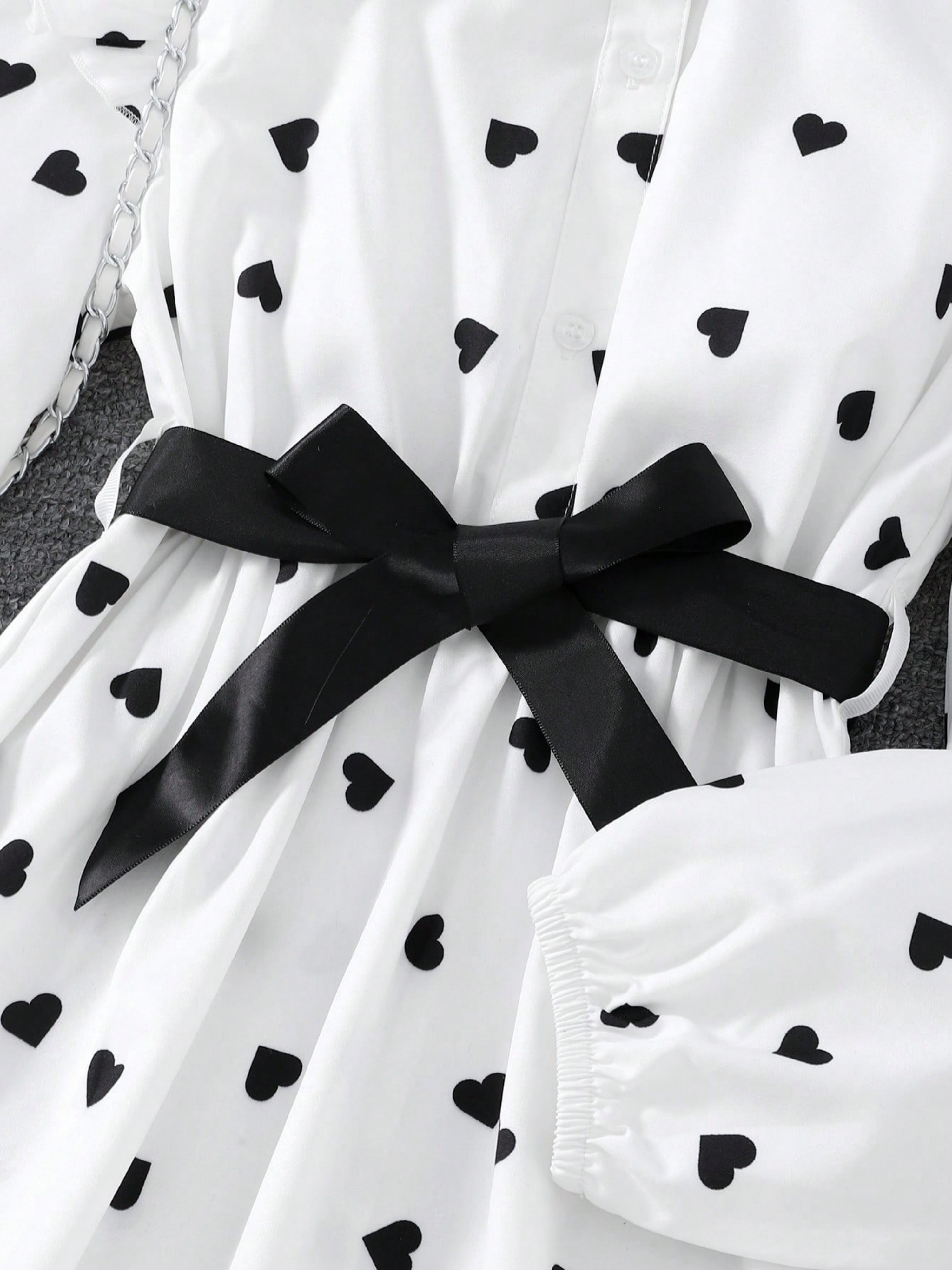 Girls Polka-Dot Long Sleeve Shirt and Leggings Set