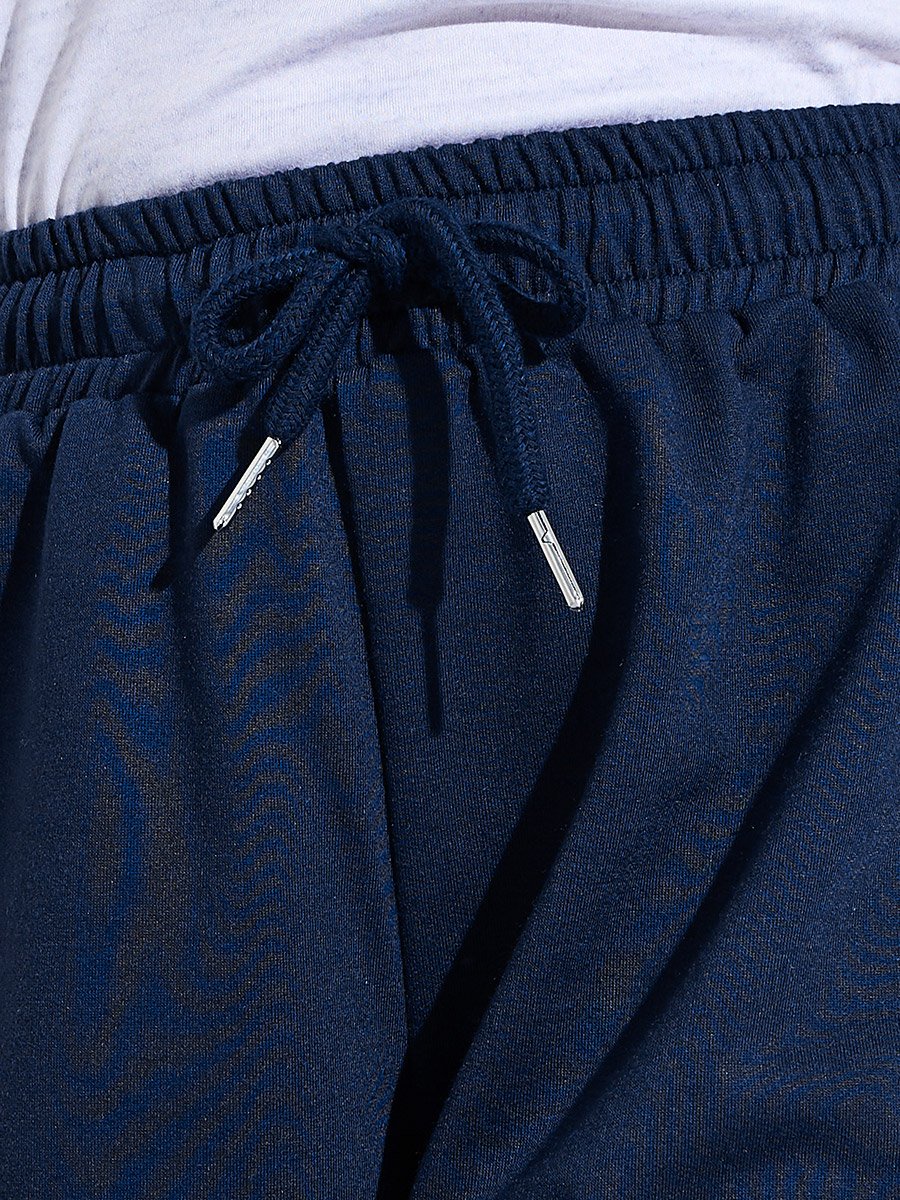 Teen Girls Navy Blue Side Striped Straight Leg Joggers