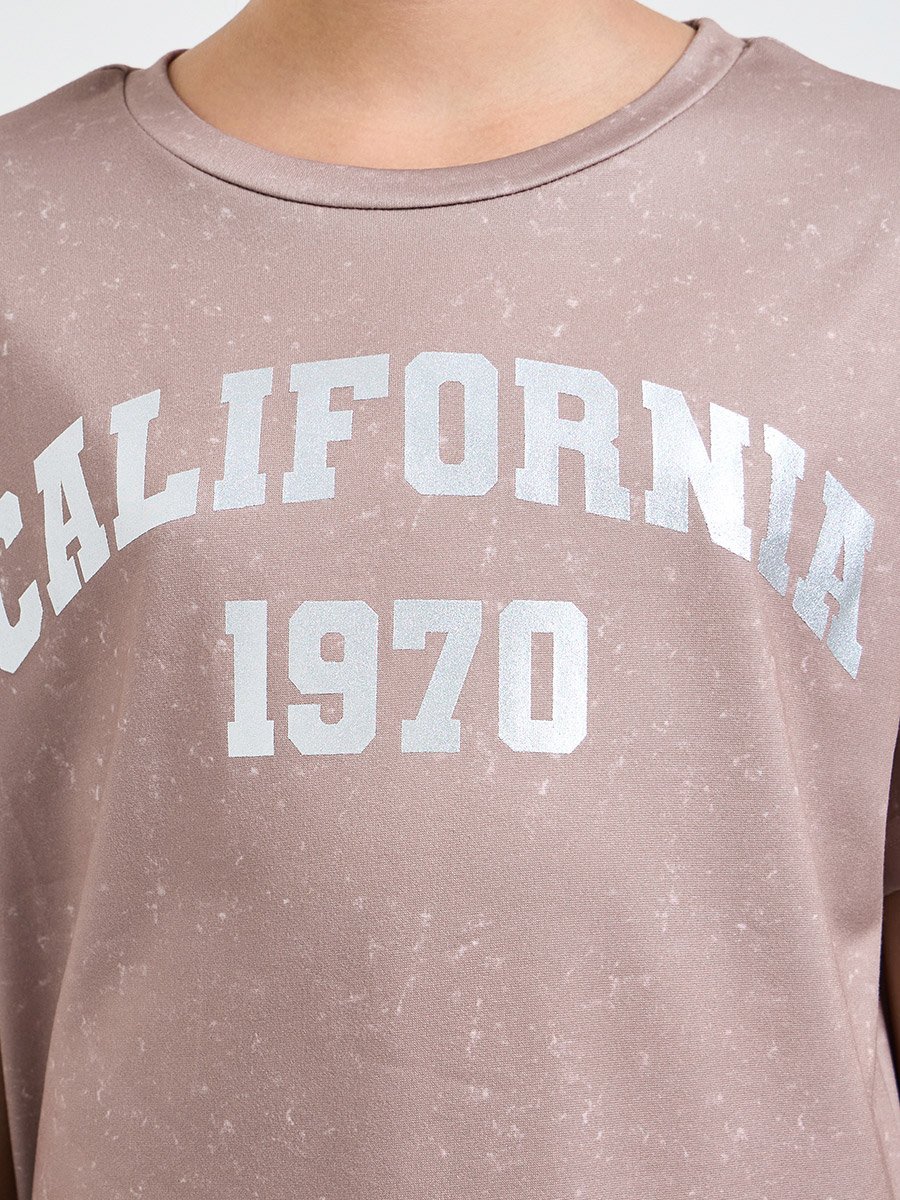 Teen Girls Acid Wash Relaxed T-Shirt