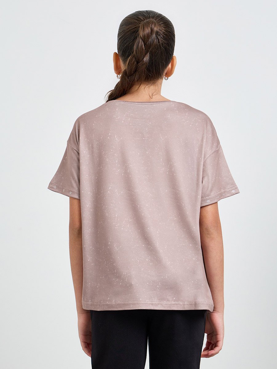 Teen Girls Acid Wash Relaxed T-Shirt