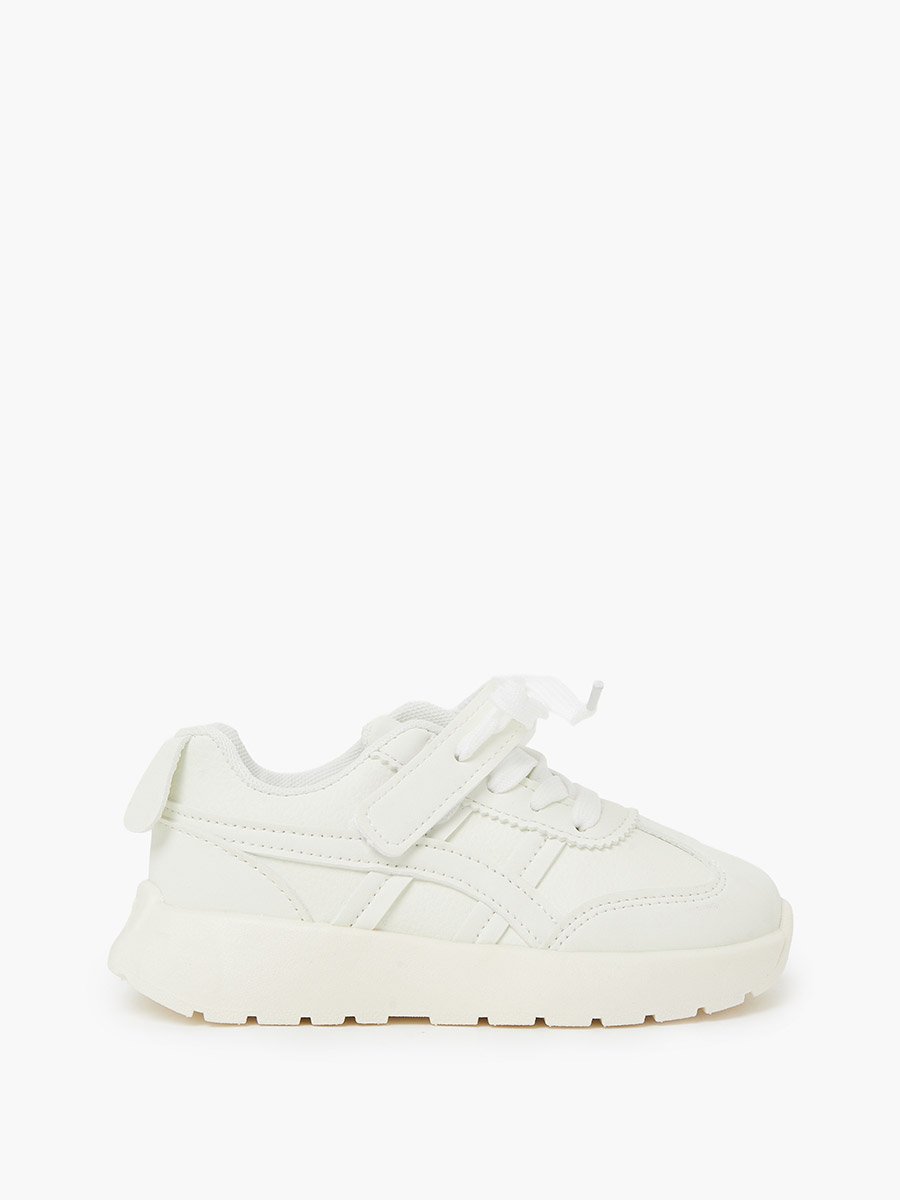 Girls Textured Lace Detail Sneakers