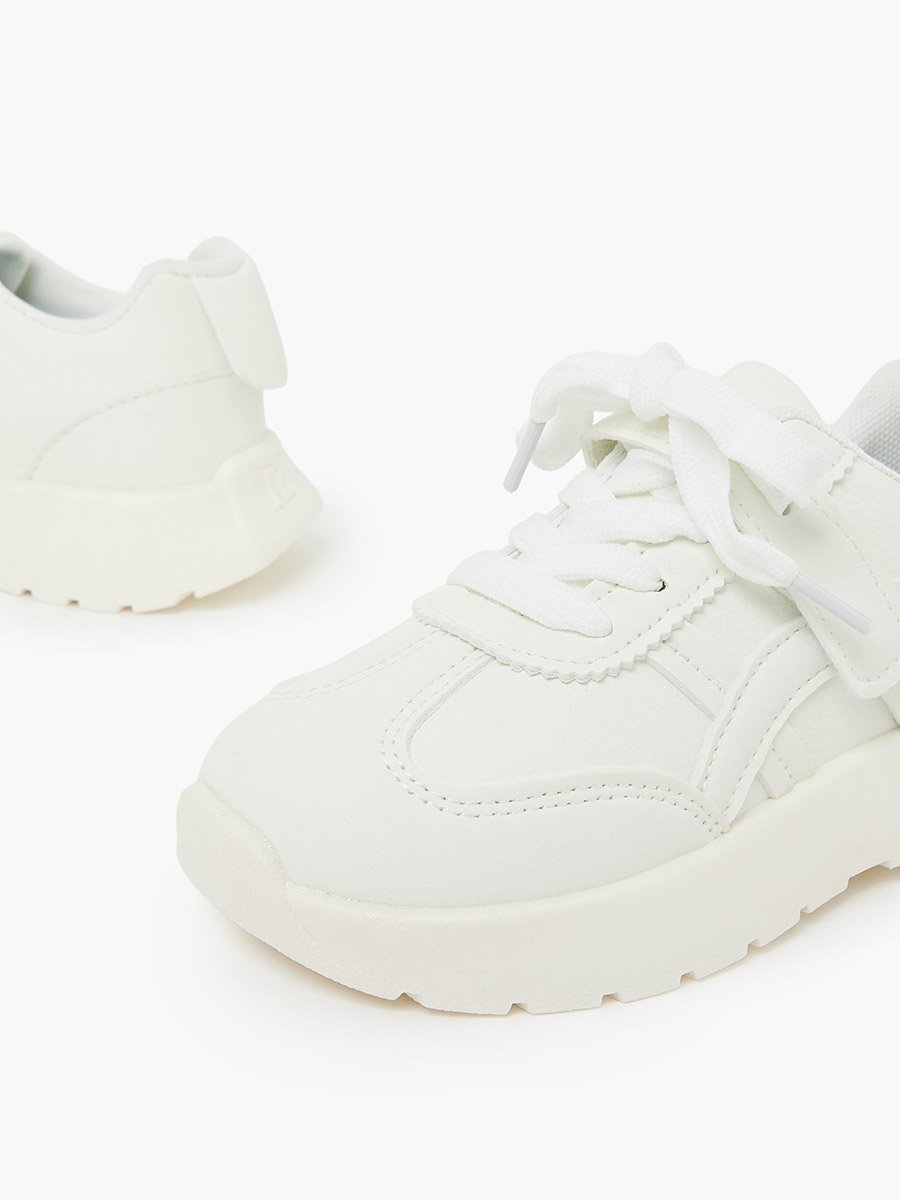 Girls Textured Lace Detail Sneakers
