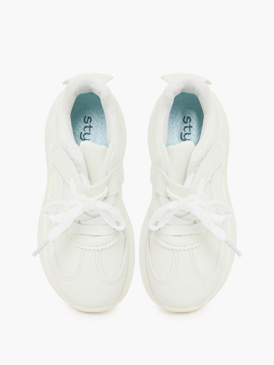 Girls Textured Lace Detail Sneakers