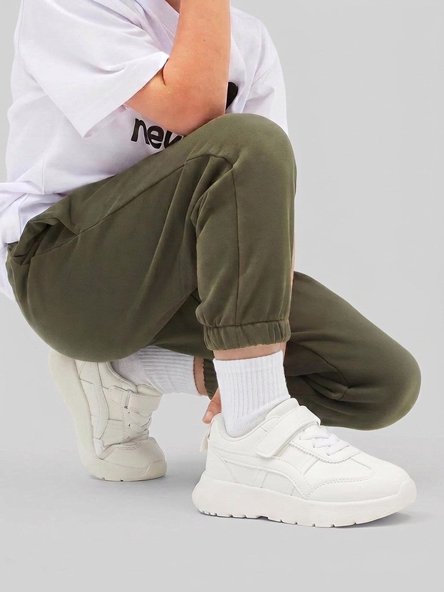 Girls Textured Lace Detail Sneakers
