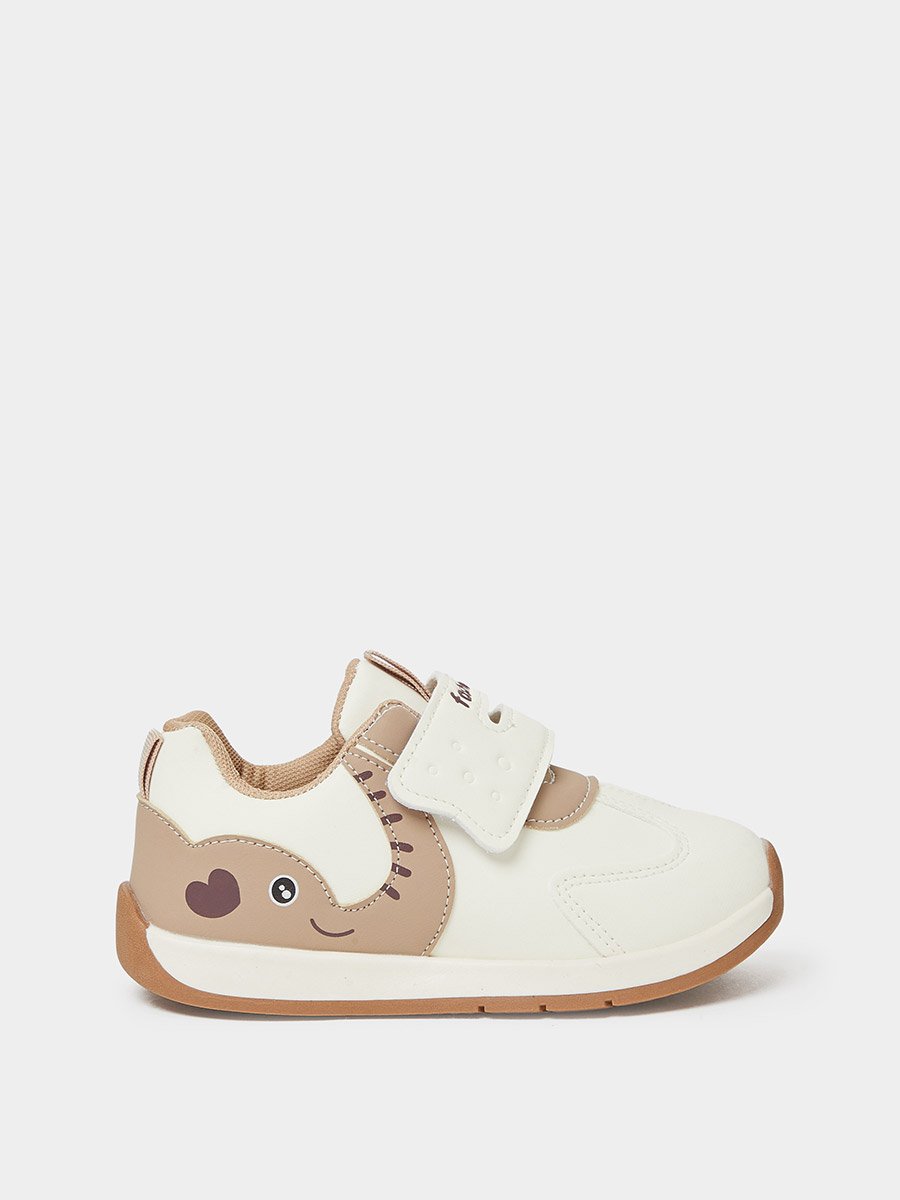 Girls Panelled Velcro Sneakers