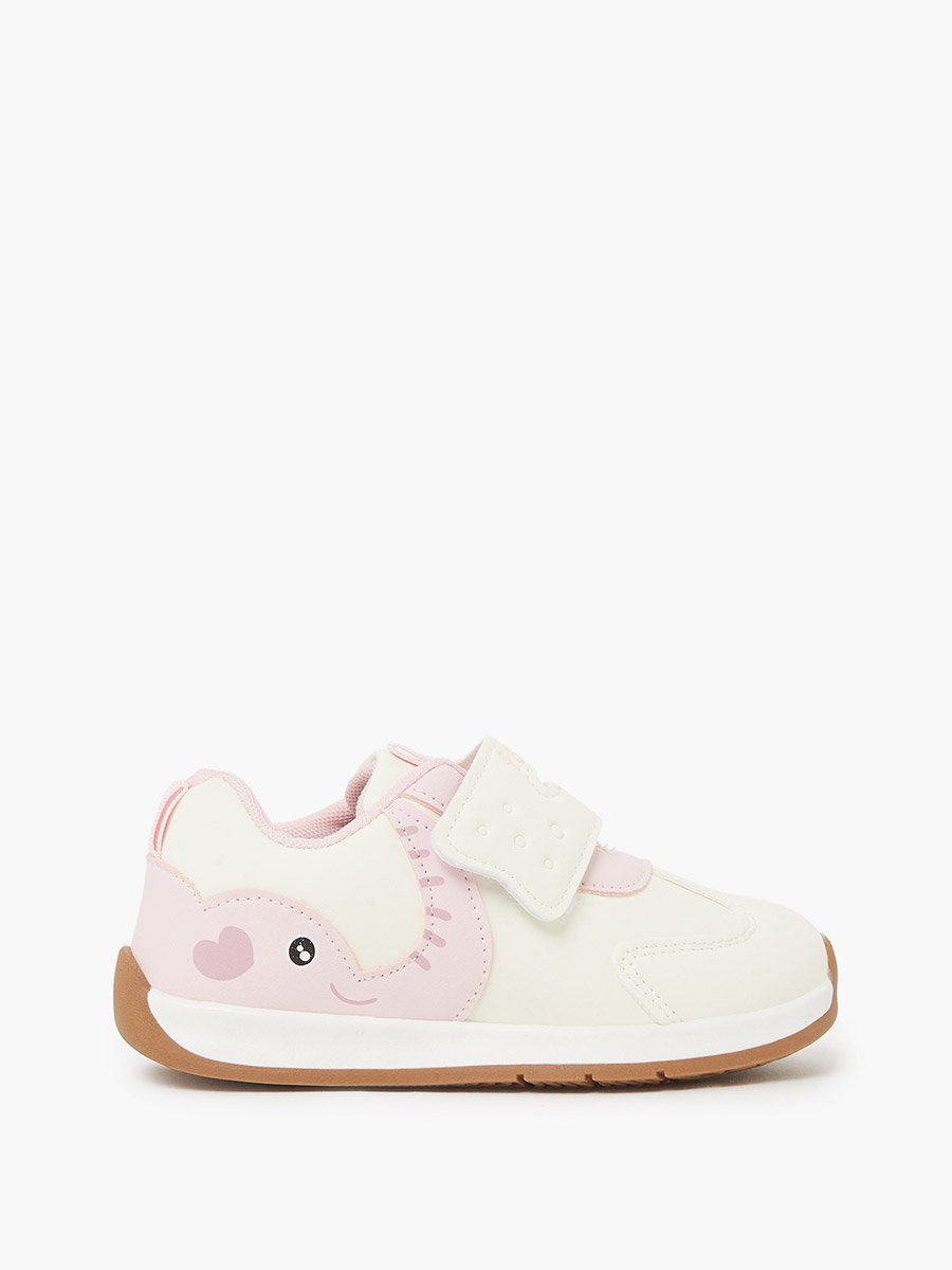 Girls Panelled Velcro Sneakers