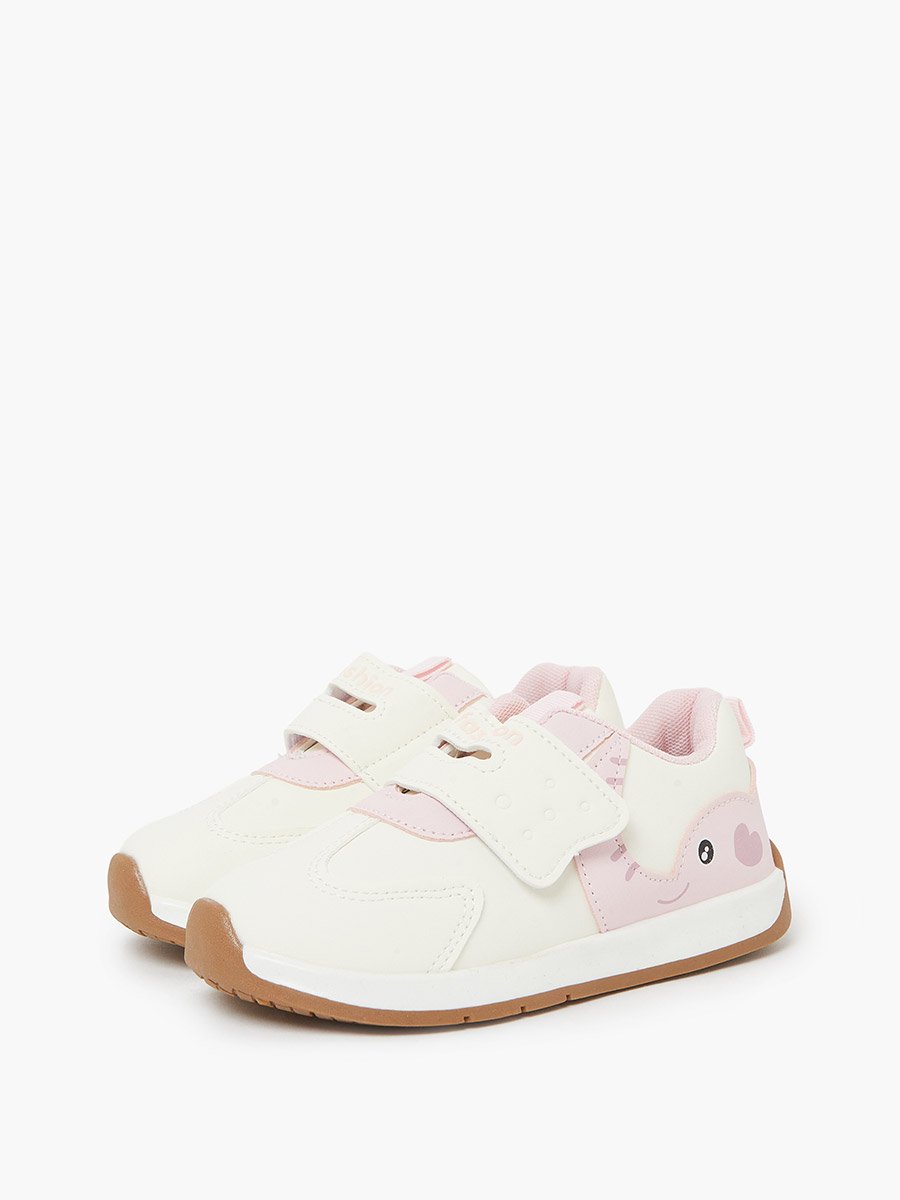 Girls Panelled Velcro Sneakers