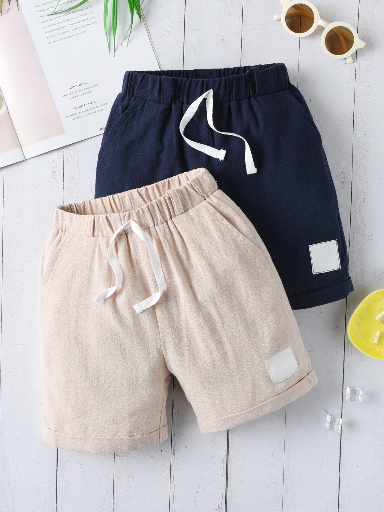 Pack of 2 - Kids Solid Regular Shorts