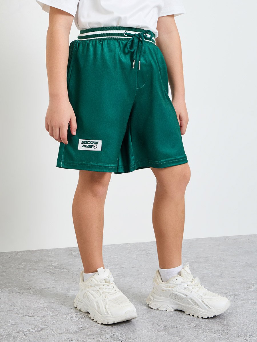Boys V Neck Sports Jersey T-Shirt and Shorts Set