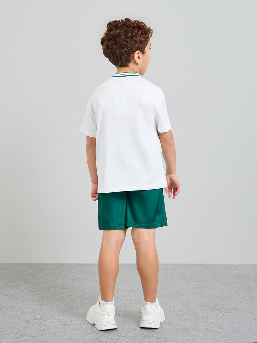 Boys V Neck Sports Jersey T-Shirt and Shorts Set
