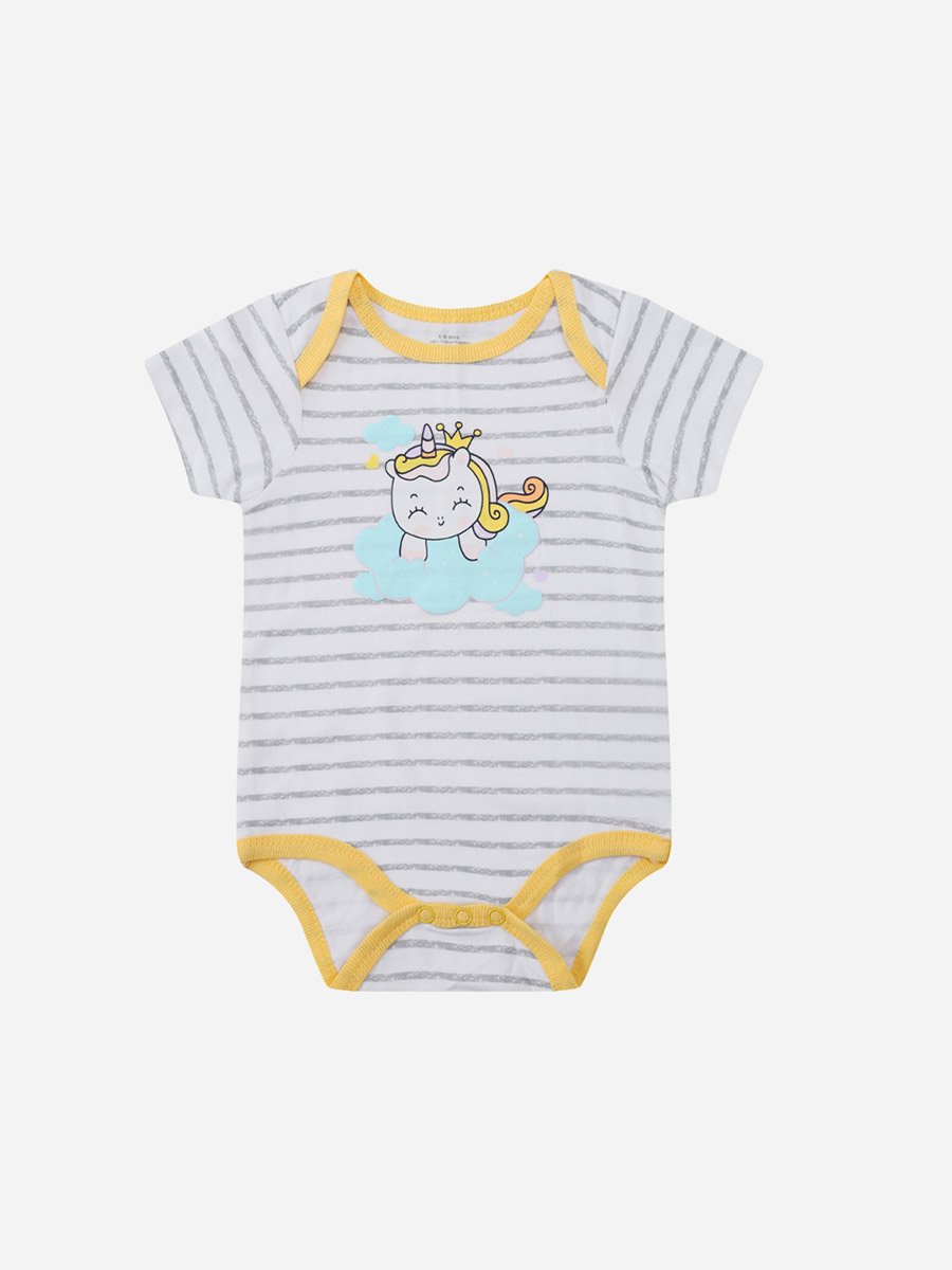 Pack of 3 - Cotton Bodysuit and Shorts with Sun Hat 0-9M