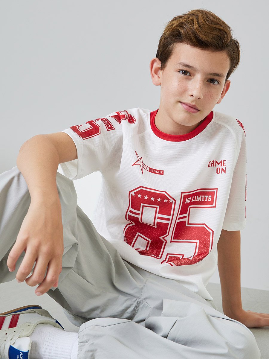 Boys Off-White Graphic Regular Fit T-Shirt