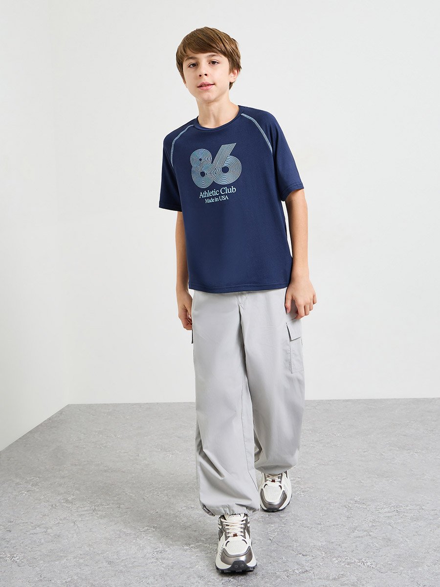 Teen Boys Sports Jersey T-Shirt with Raglan Sleeve