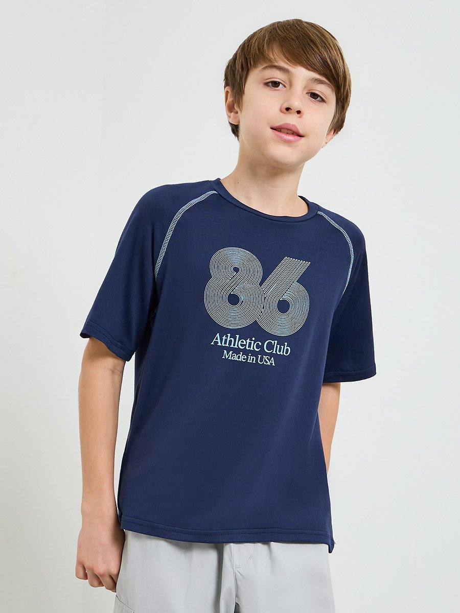 Teen Boys Sports Jersey T-Shirt with Raglan Sleeve