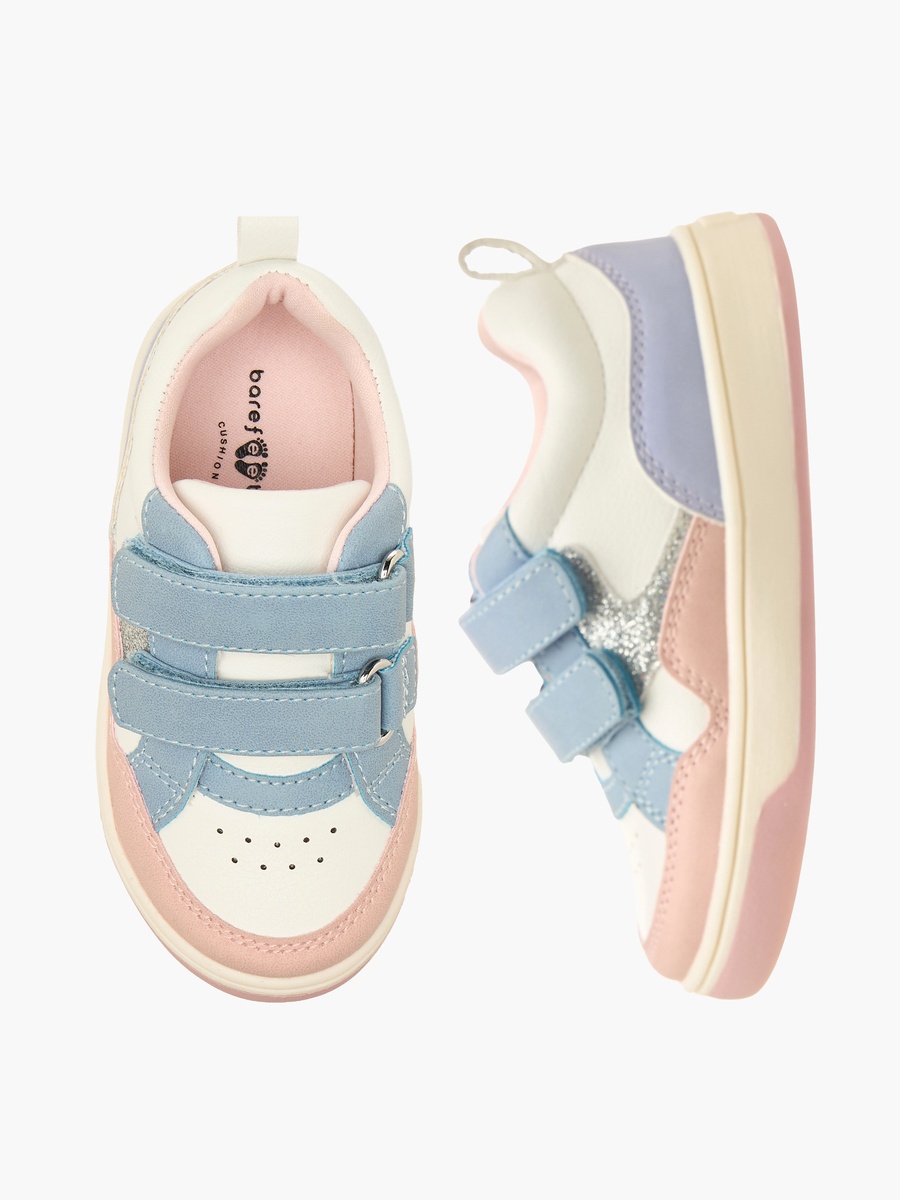 Colourblock Hook and Loop Sneakers