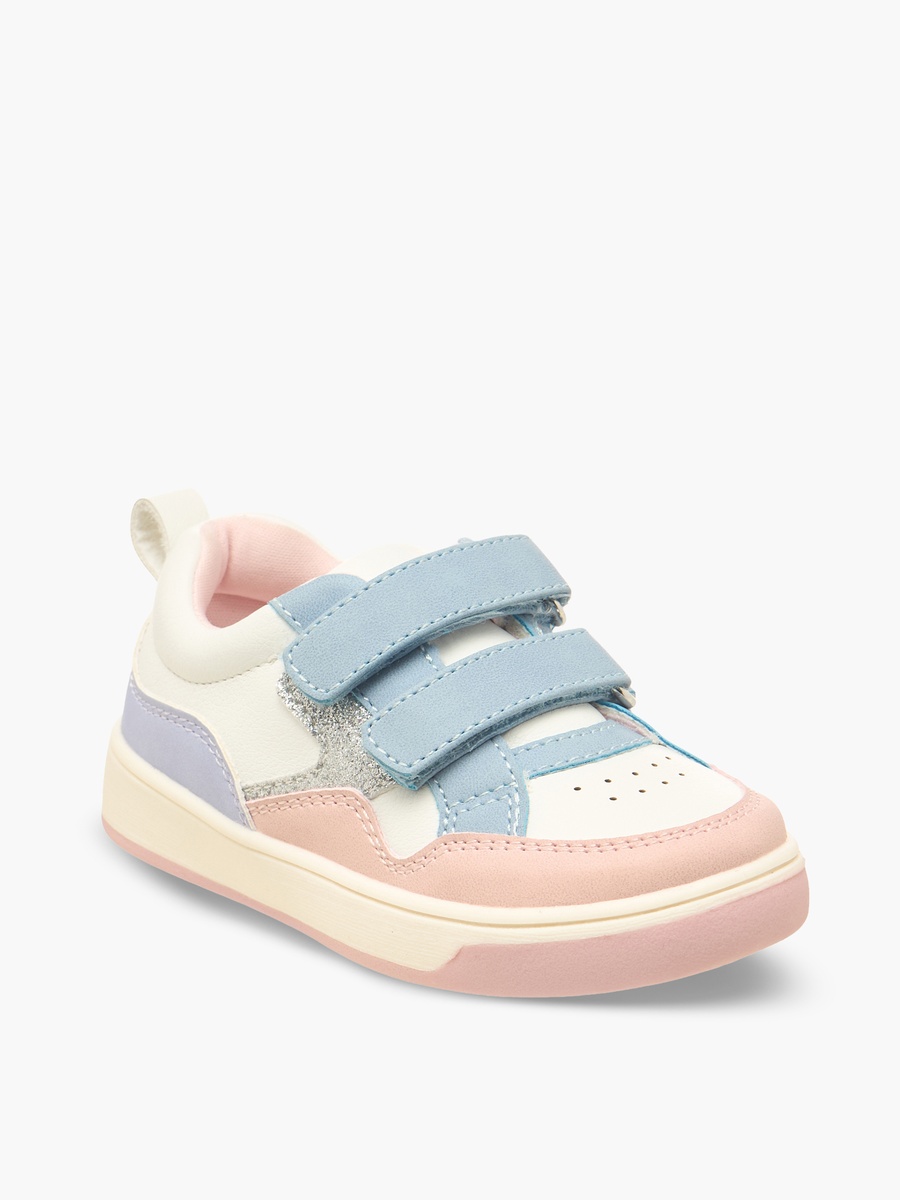 Colourblock Hook and Loop Sneakers