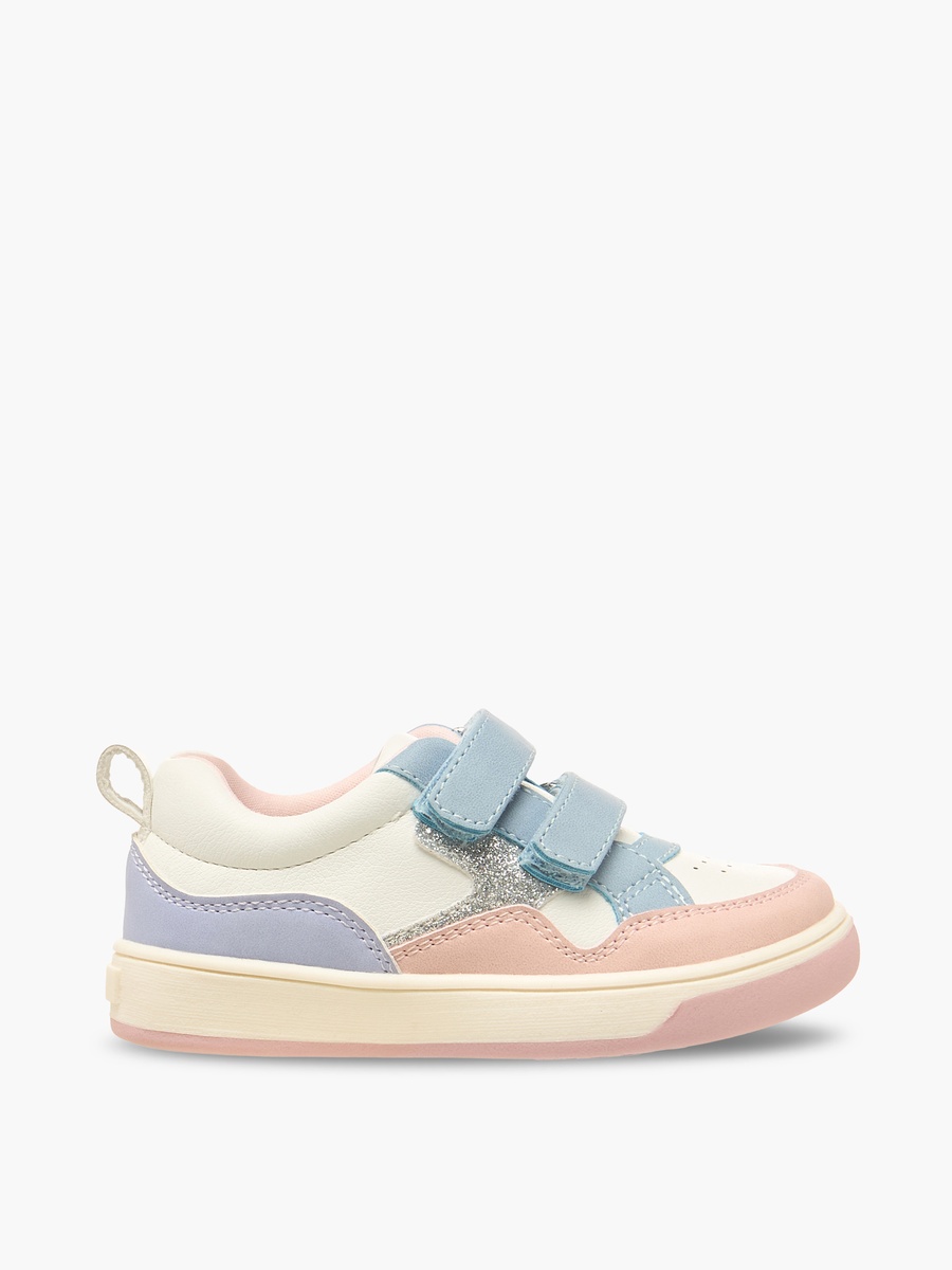 Colourblock Hook and Loop Sneakers