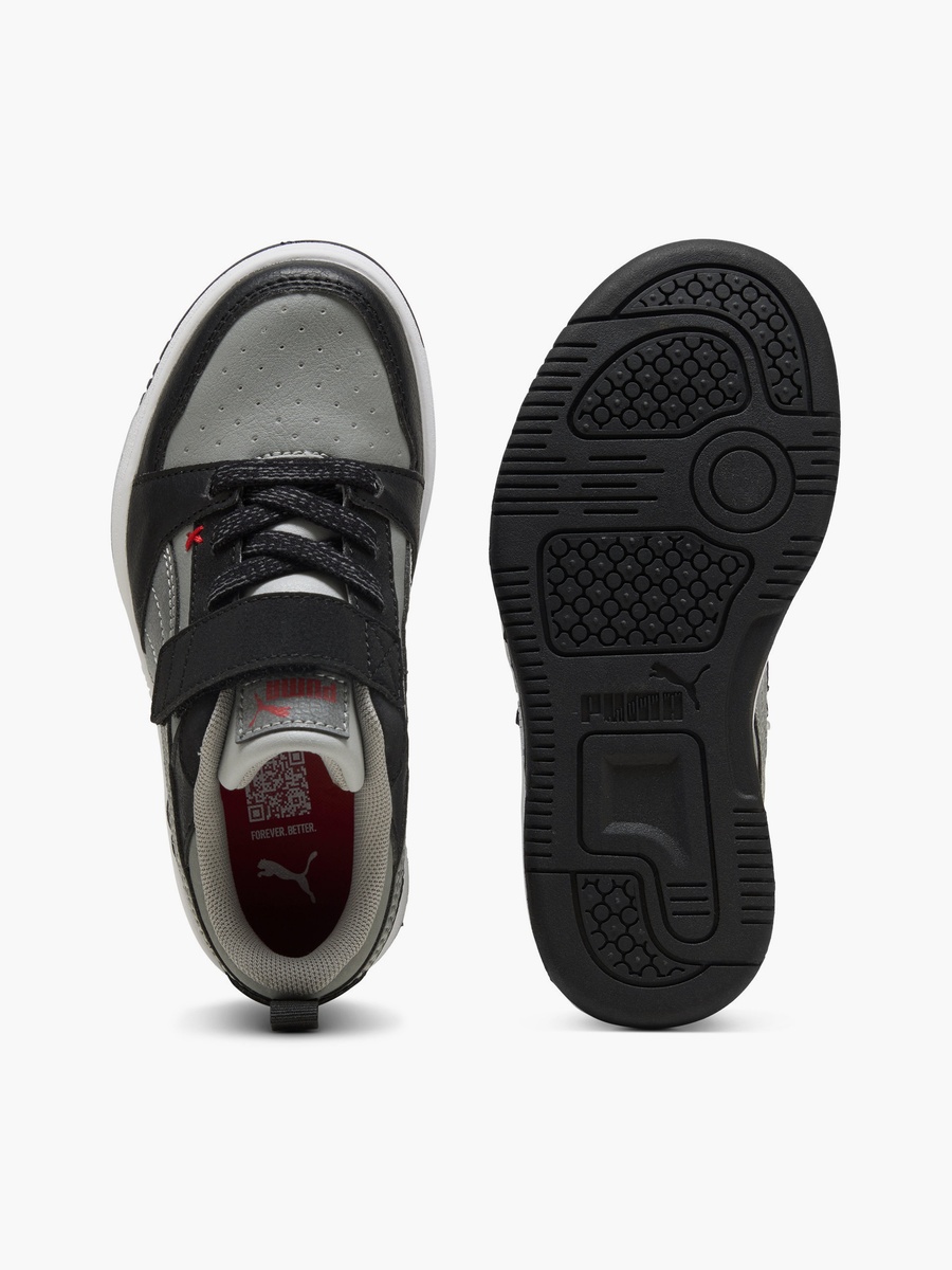 Kids Rebound V6 Lo MID 90s Hook and Loop Sneakers