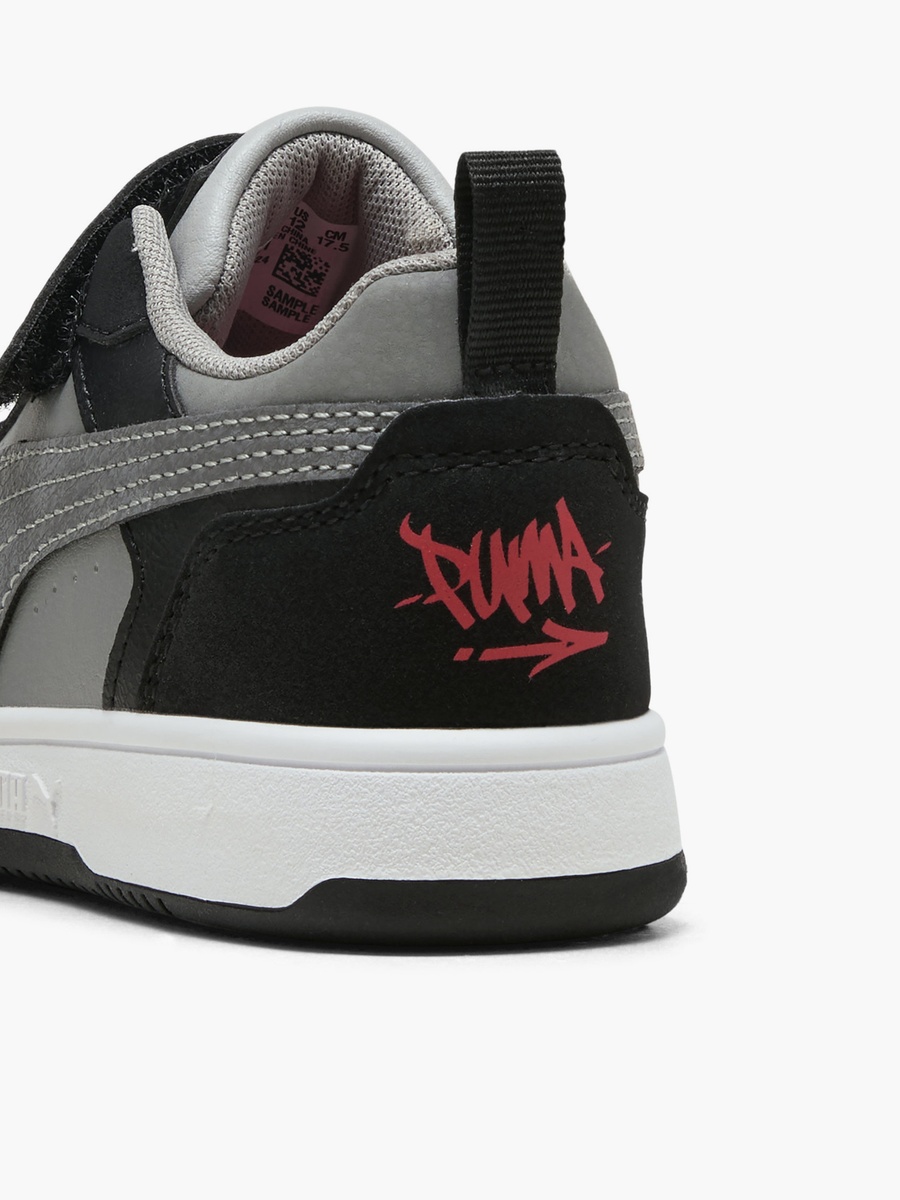 Kids Rebound V6 Lo MID 90s Hook and Loop Sneakers