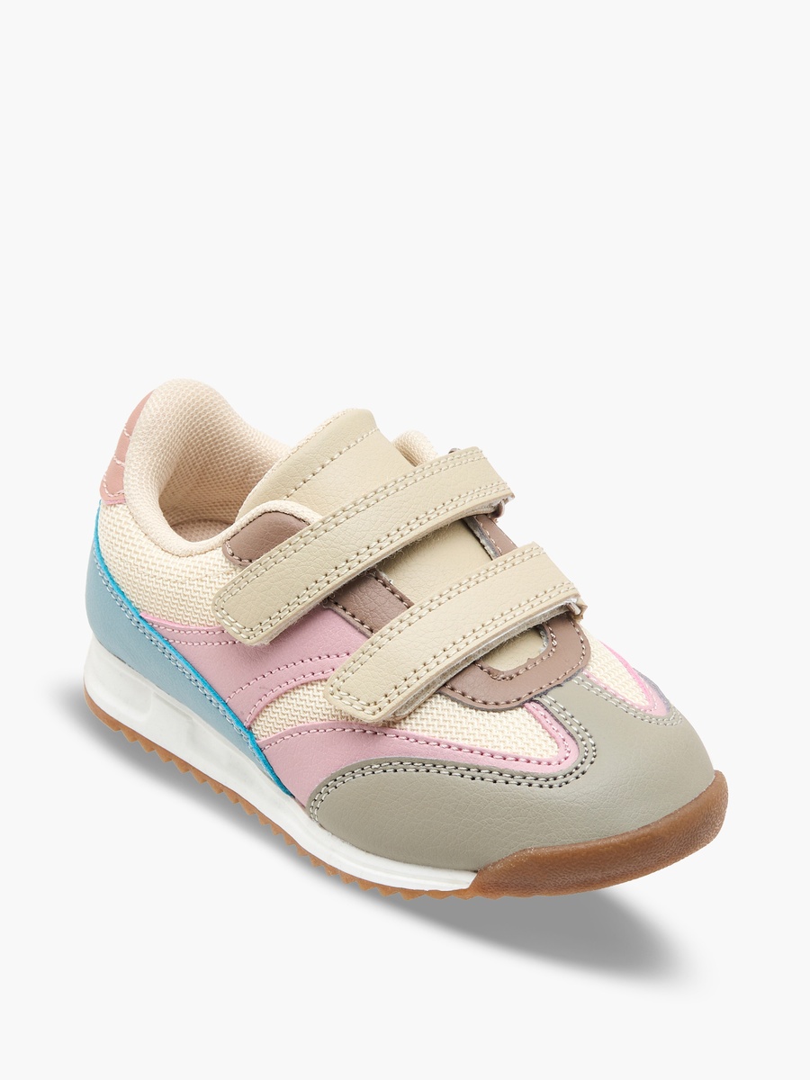Girls Hook and Loop Ankle Sneakers