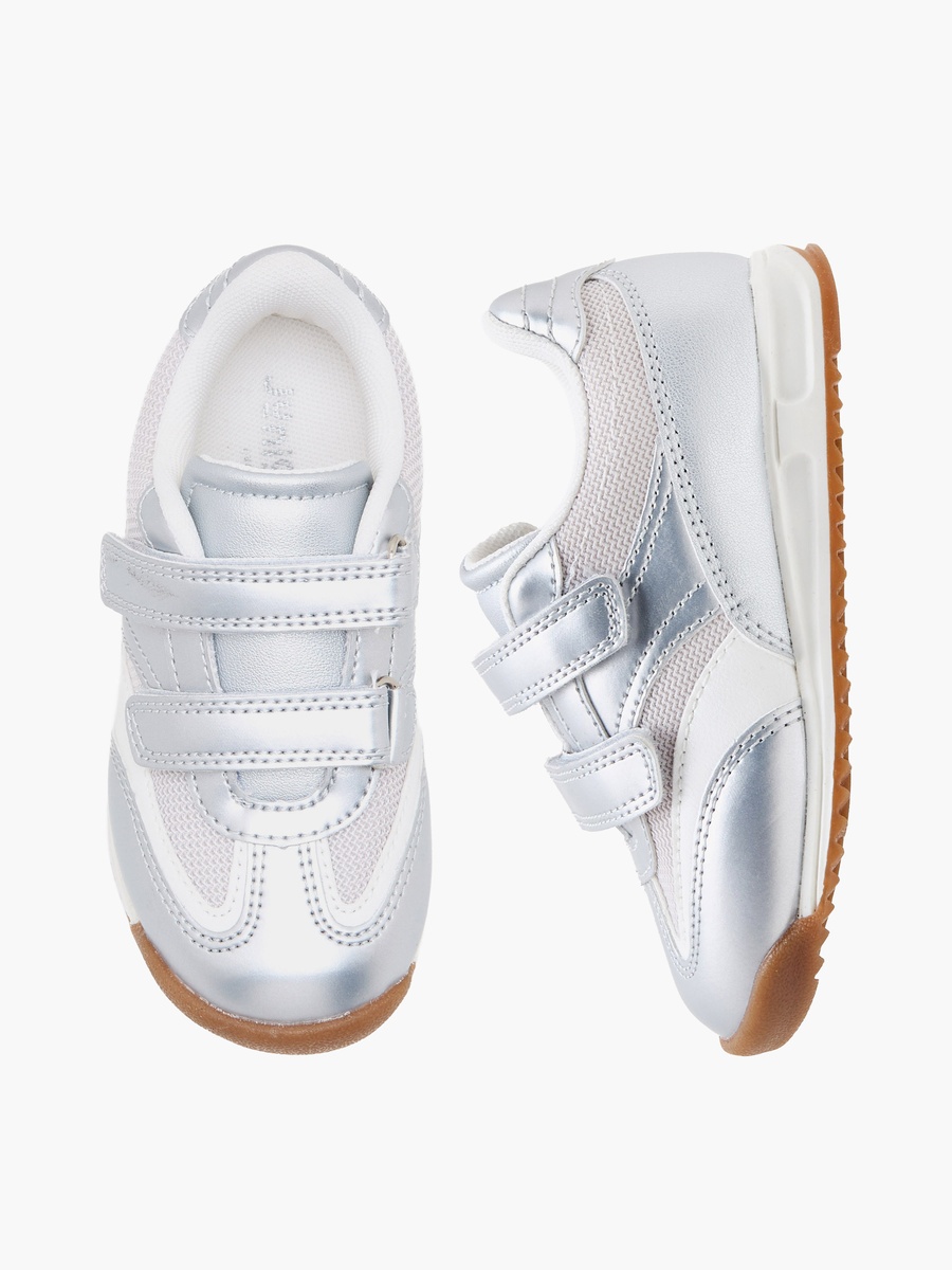 Girls Hook and Loop Ankle Sneakers