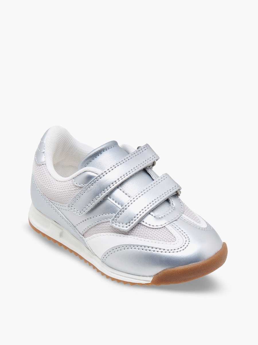 Girls Hook and Loop Ankle Sneakers