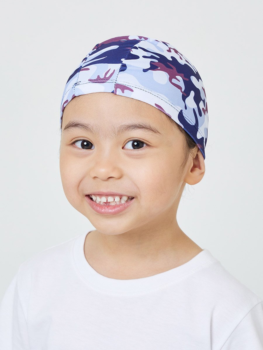 Boys Printed Swim Shorts and Cap Set