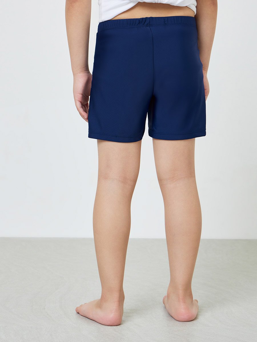 Boys Printed Swim Shorts and Cap Set