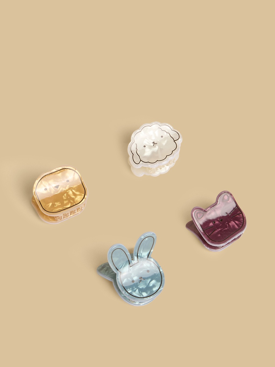 Pack of 4 - Animal Shaped Hair Clamp